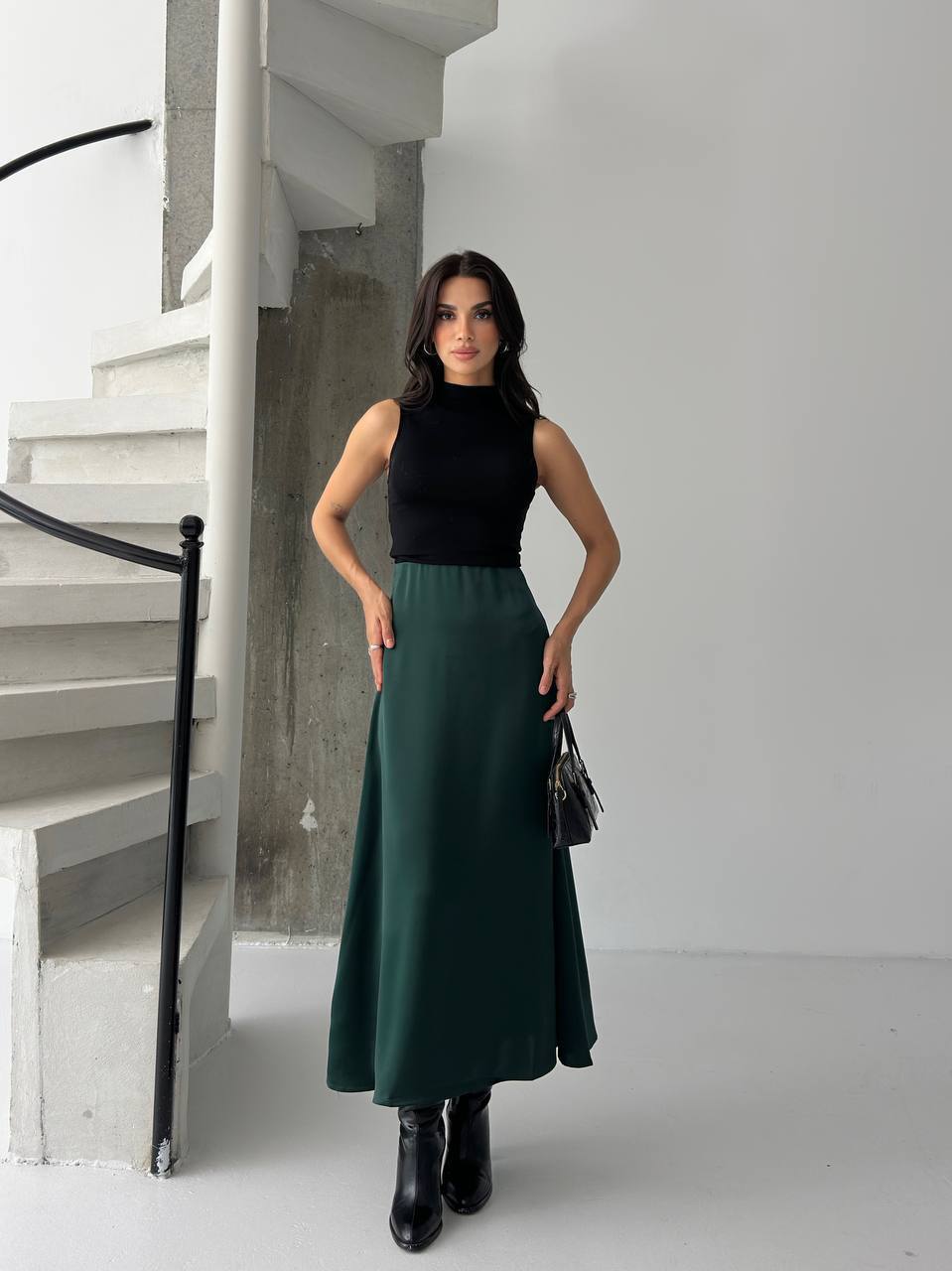 CLEMENTINE SATIN MAXI SKIRT