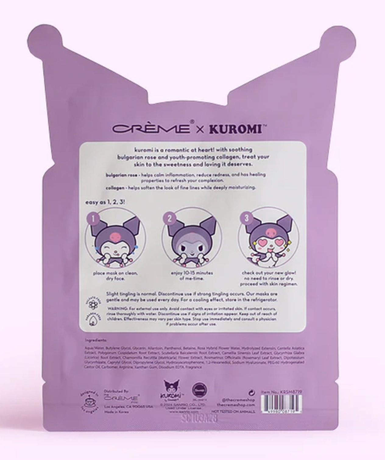 THE CRÉME SHOP ROSES AND ROMANCE MASK