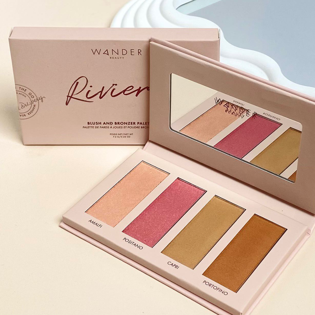 WANDER BEAUTY RIVIERA BLUSH & BRONZER PALETTE
