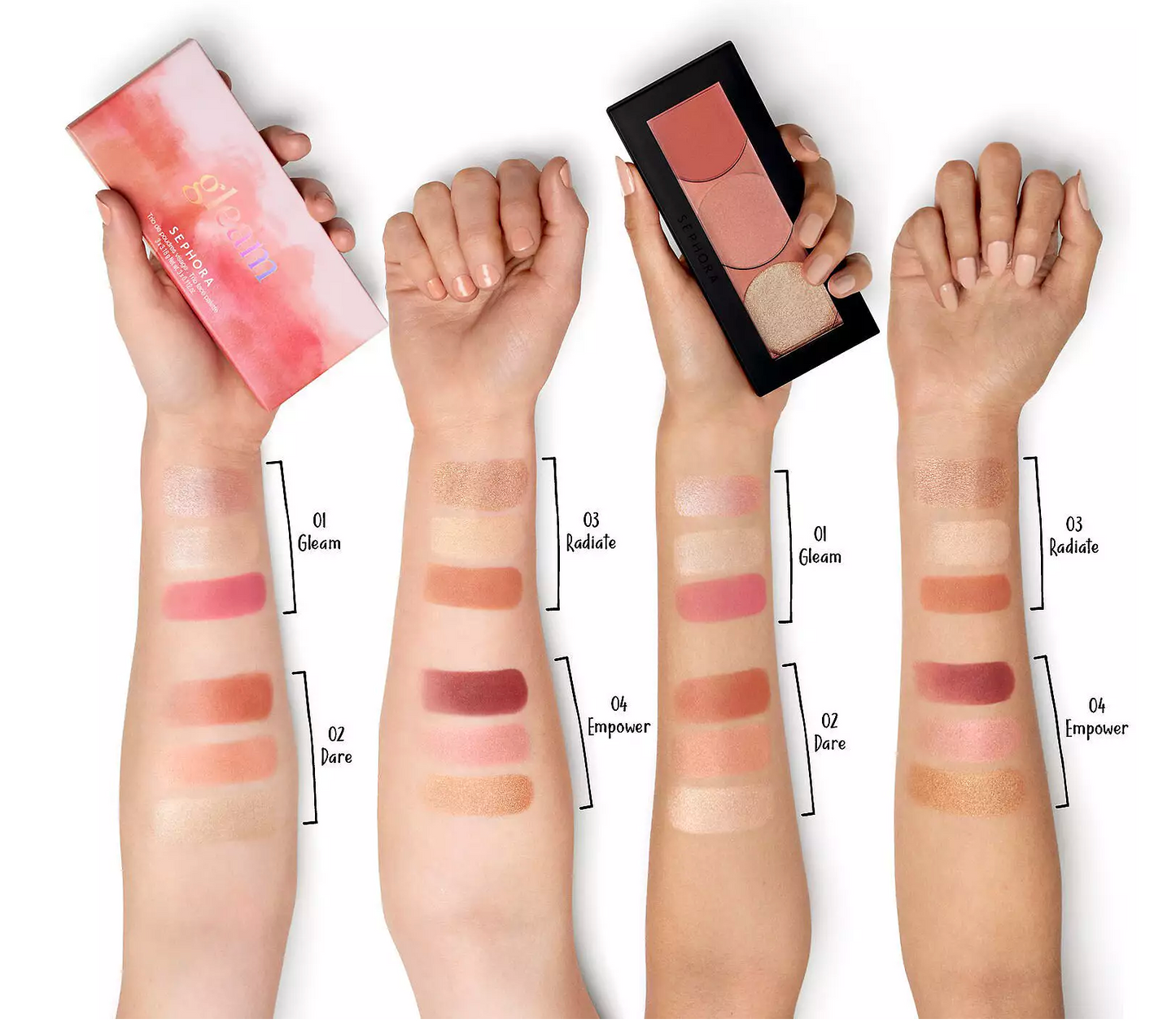 SEPHORA TRIO FACE PALETTE