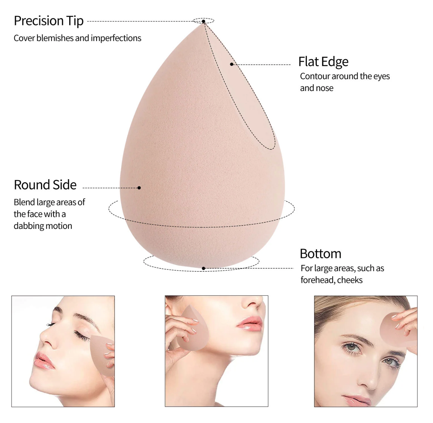 REAL PERFECTION 3PC FOUNDATION BRUSH KIT