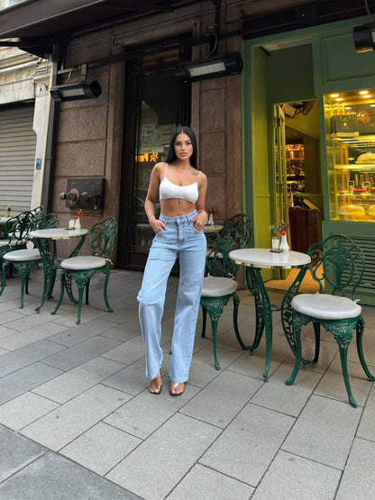 SARA PATTERN JEANS