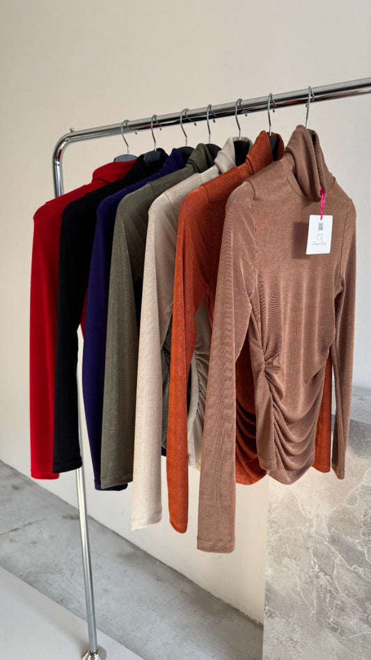 ELLA MOCK NECK LONG SLEEVE TOP