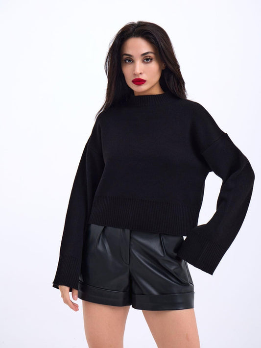 CAMILE MOCK KNECK SWEATER