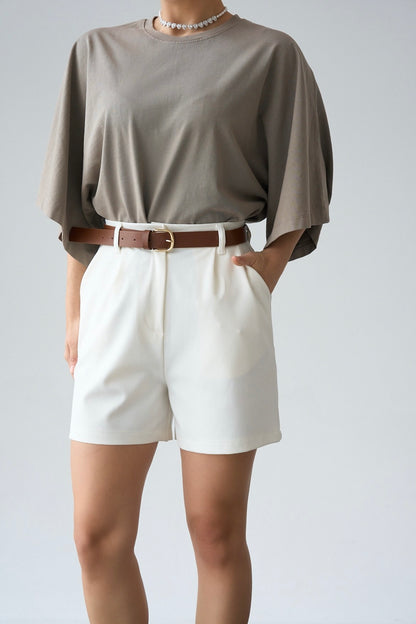 AZURE BELTED SHORTS