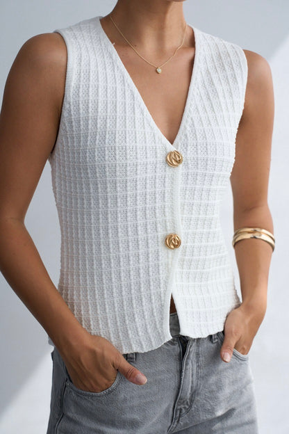 WILLOW BUTTON FRONT TOP