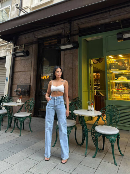 SARA PATTERN JEANS