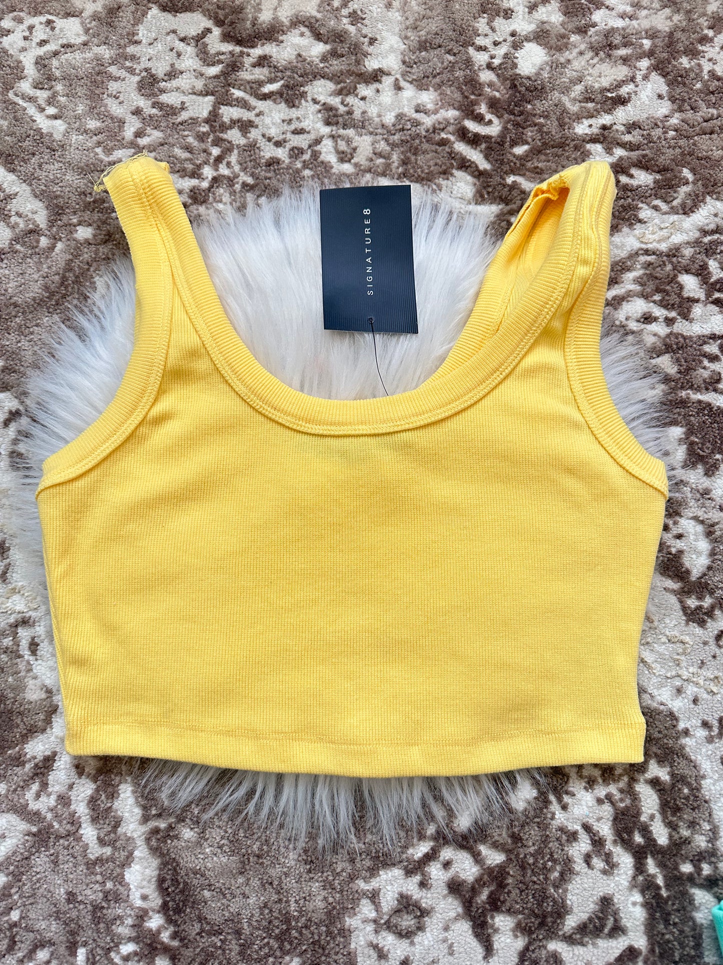 SIGNA CROP TANK - YELLOW