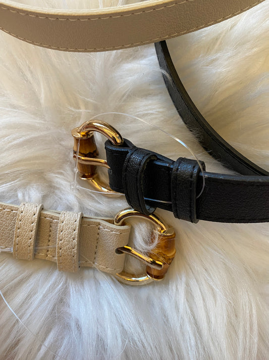 ALISA ROUND BELT WITH WOODEN BUCKLE