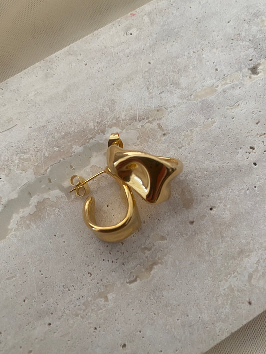 DENTED CHUNKY EARRINGS