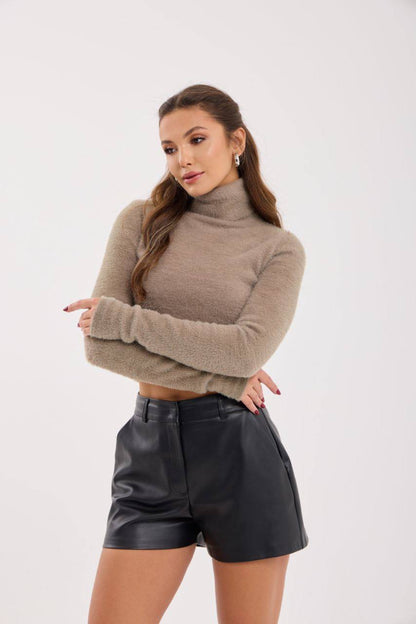 NAILA FUZZY KNIT SWEATER