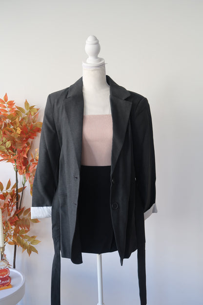 LULU TIE BLAZER JACKET