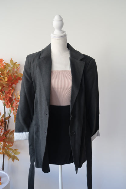 LULU TIE BLAZER JACKET