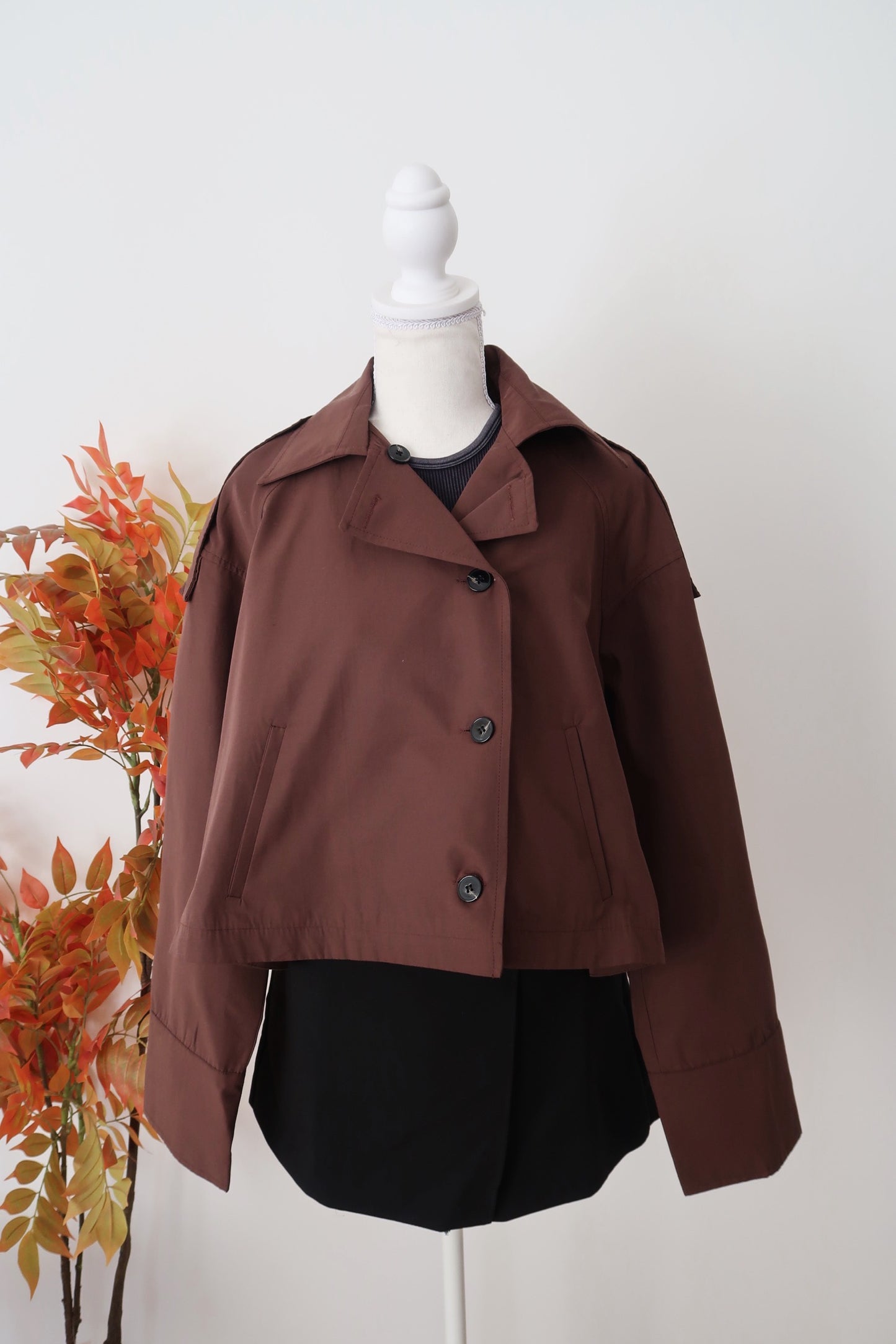 ALISA SHORT TRENCH COAT