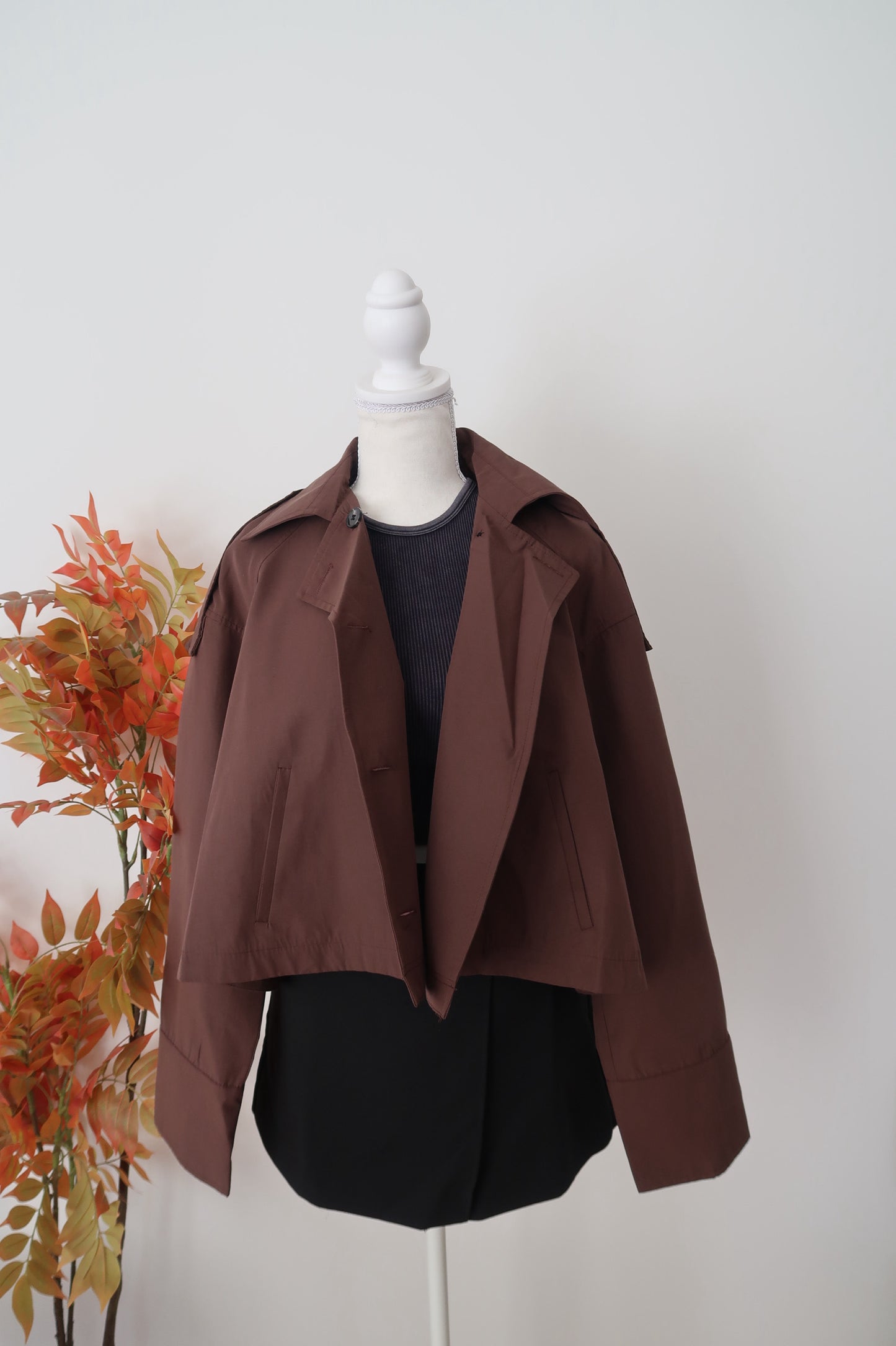 ALISA SHORT TRENCH COAT