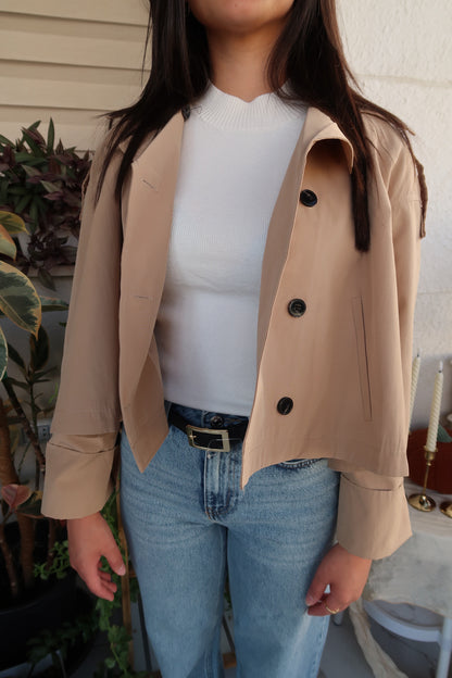 ALISA SHORT TRENCH COAT