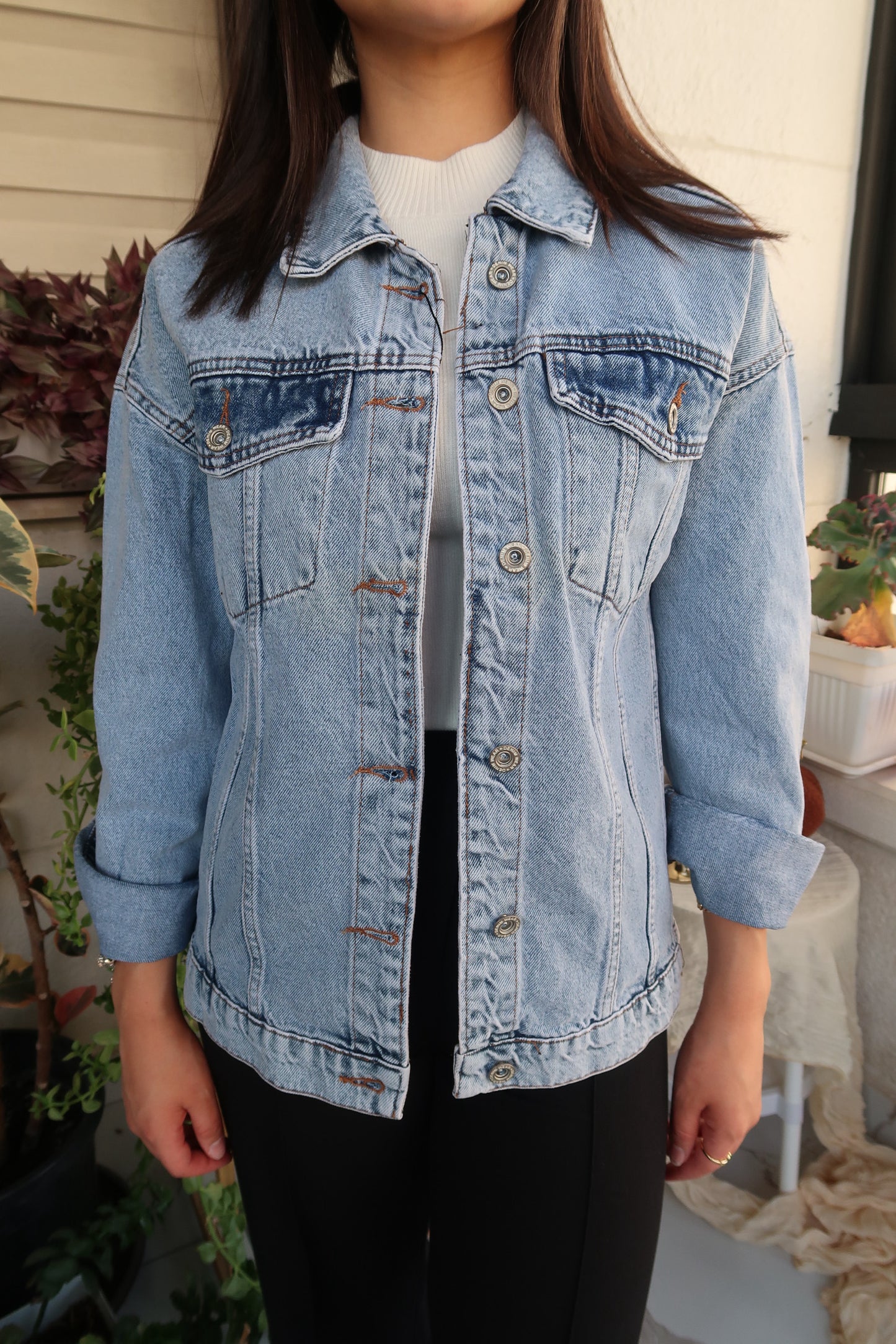 NAYA ACID WASH DENIM JACKET