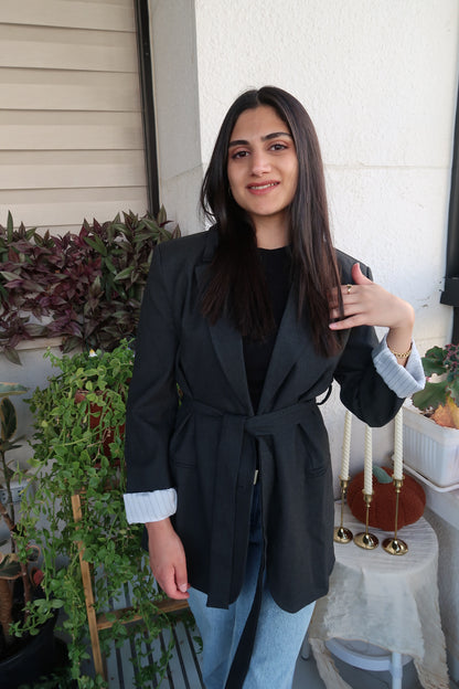 LULU TIE BLAZER JACKET