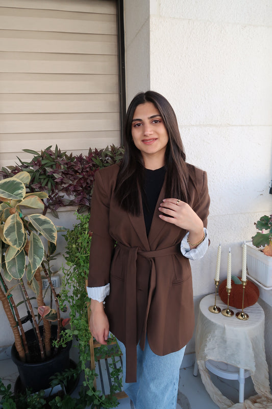 LULU TIE BLAZER JACKET