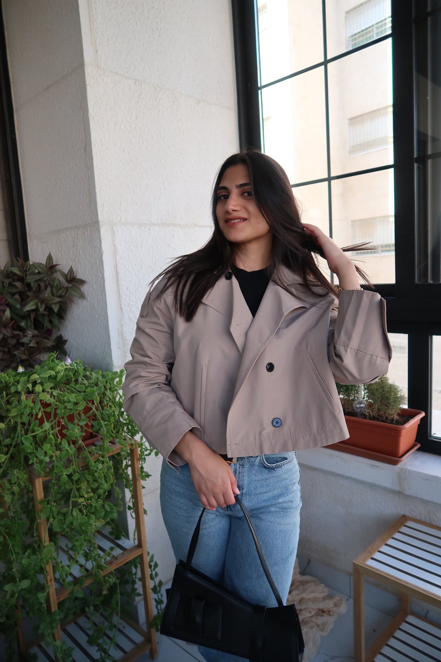 ALISA SHORT TRENCH COAT