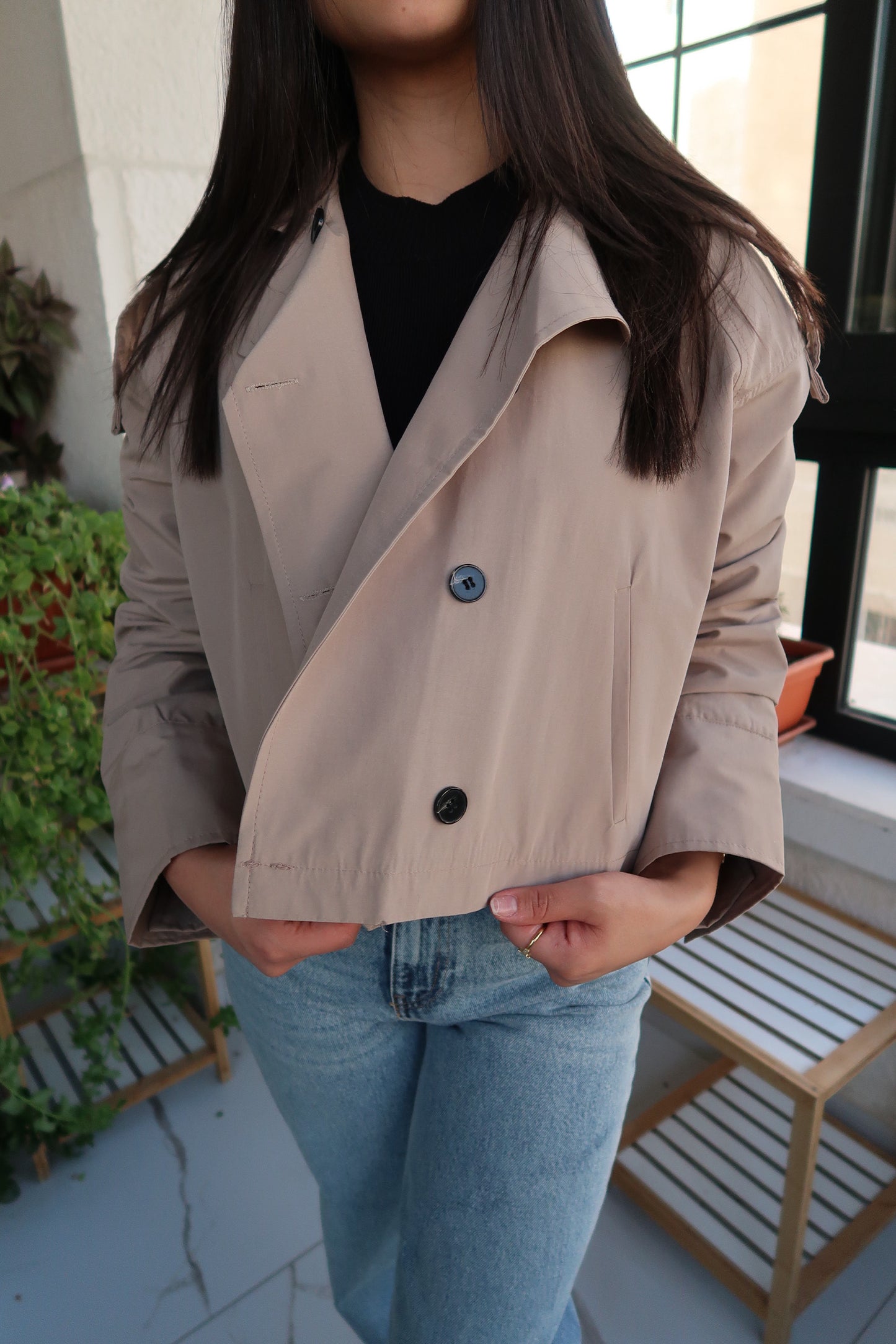 ALISA SHORT TRENCH COAT