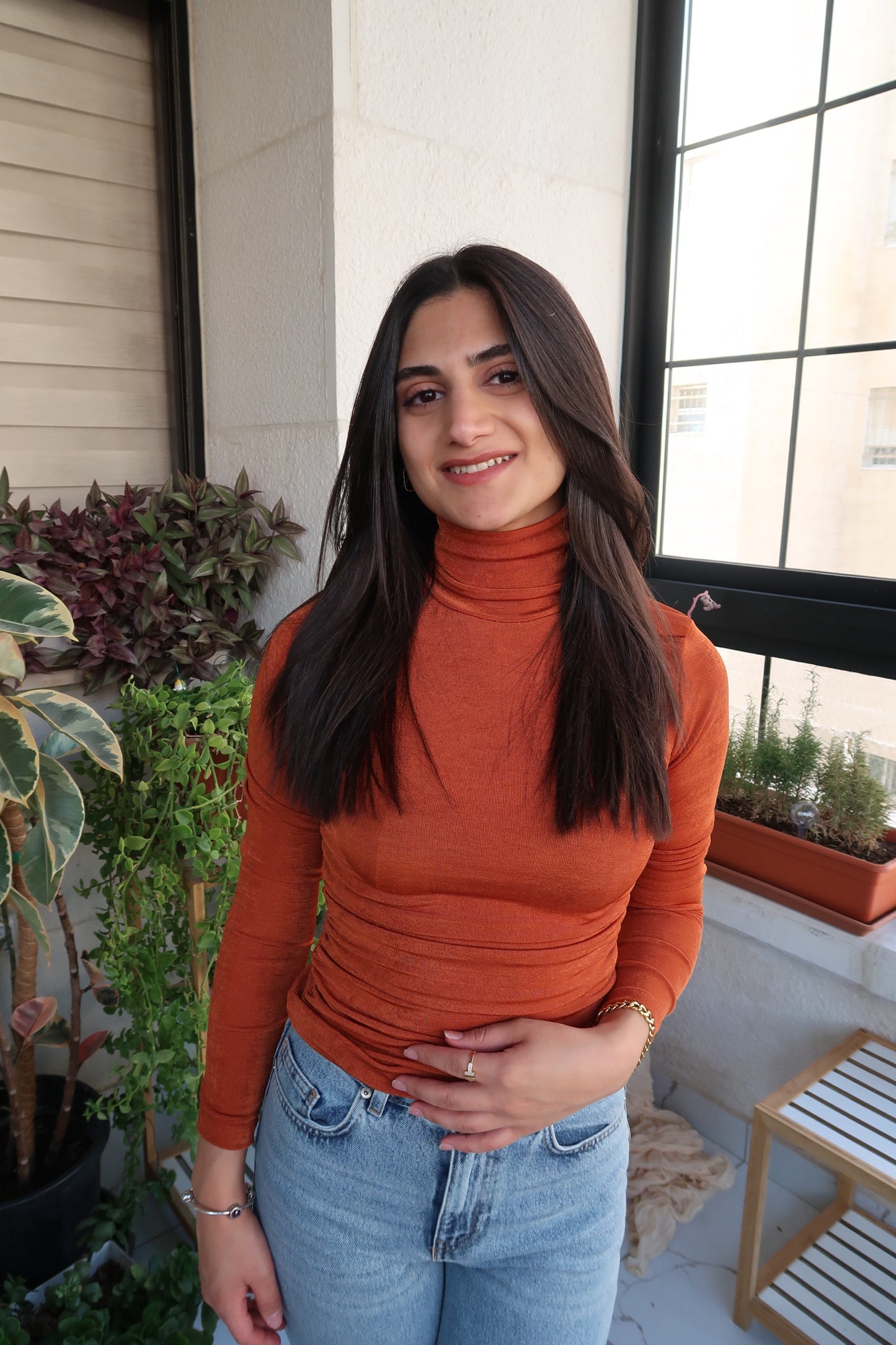 ELLA MOCK NECK LONG SLEEVE TOP