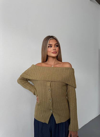 FERN OFF THE SHOULDER TOP