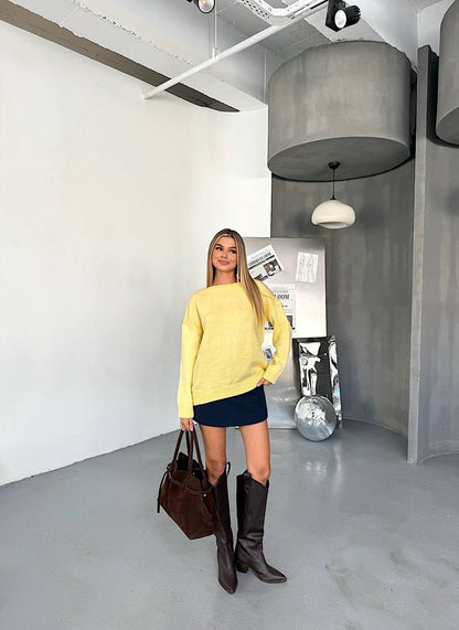 GWEN CUT OFF SWEATER