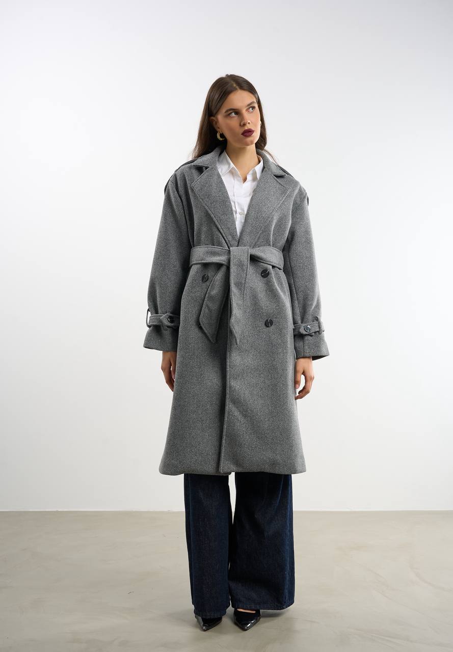 AZRA LONG WOOL COAT