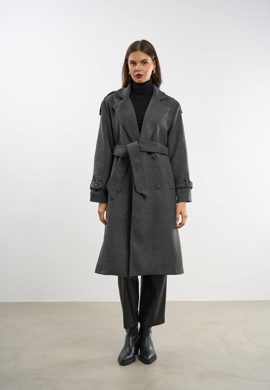 AZRA LONG WOOL COAT