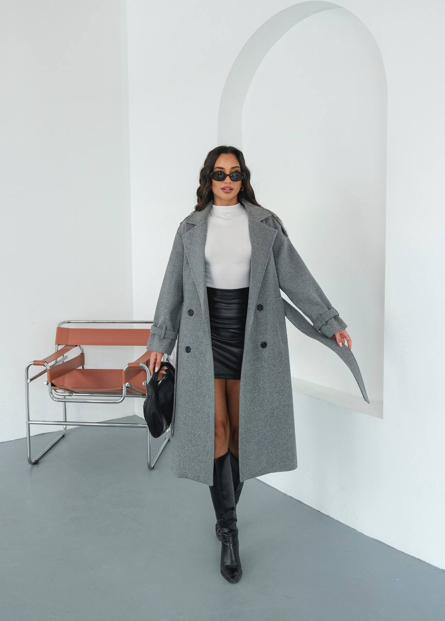 AZRA LONG WOOL COAT