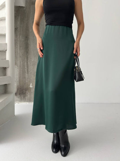 CLEMENTINE SATIN MAXI SKIRT