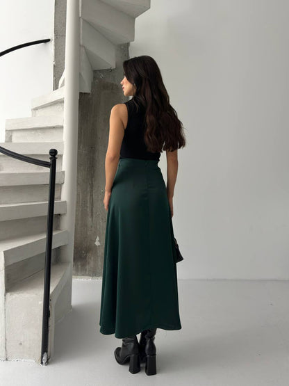 CLEMENTINE SATIN MAXI SKIRT