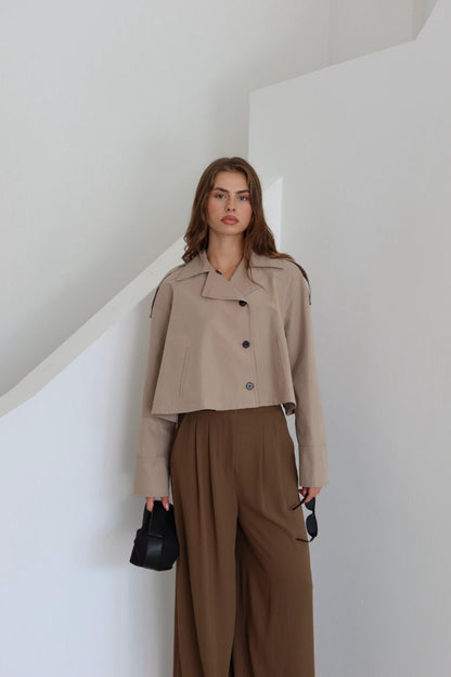 ALISA SHORT TRENCH COAT