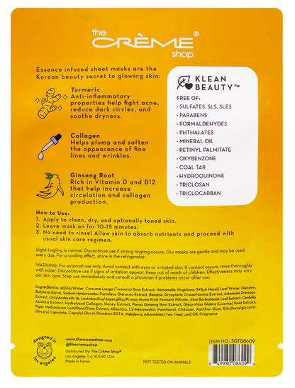 THE CRÉME SHOP TURMERIC GLOW MASK