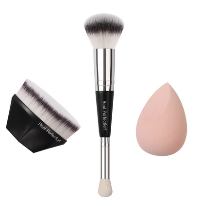 REAL PERFECTION 3PC FOUNDATION BRUSH KIT