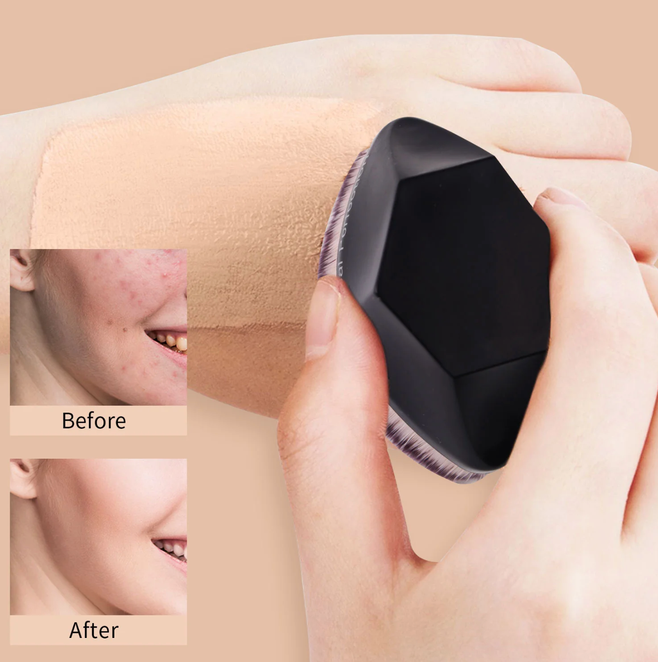 REAL PERFECTION 3PC FOUNDATION BRUSH KIT