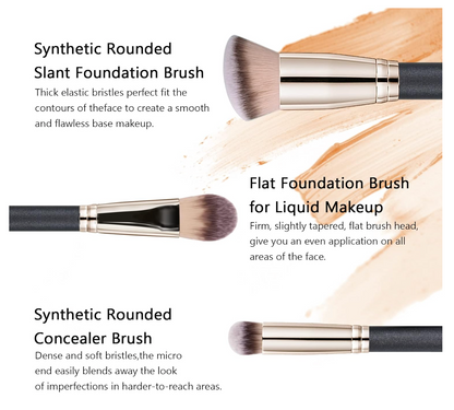 RAFFAELLO 3PC MAKEUP BRUSH SET