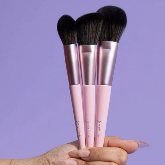 JAZMINE BEAUTY 3PCS COMPLEXION ESSENTIALS BRUSH SET