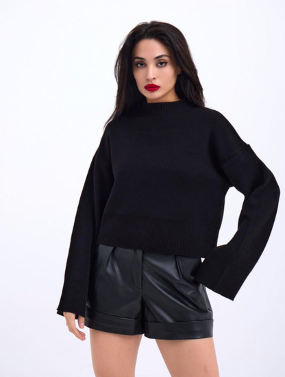 CAMILE MOCK KNECK SWEATER