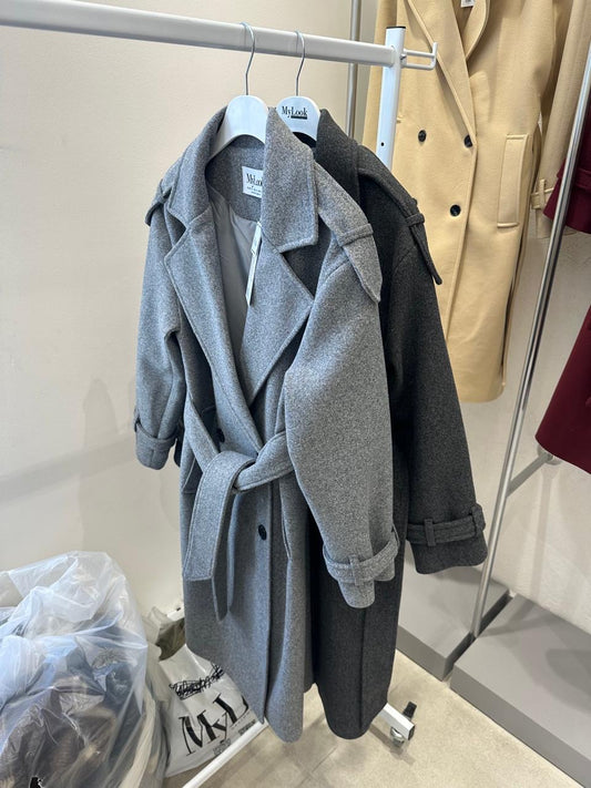 AZRA LONG WOOL COAT